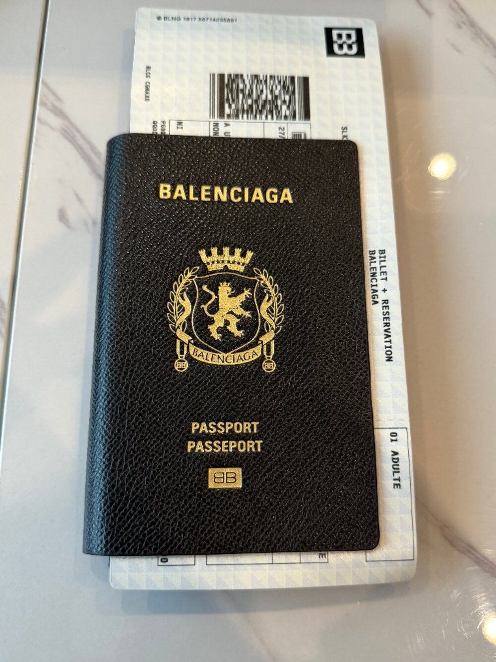 Balenciaga Passport Ticket Wallet, Brand New Authentic